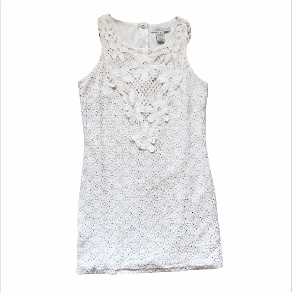 Love Culture Cream Floral Mini Dress